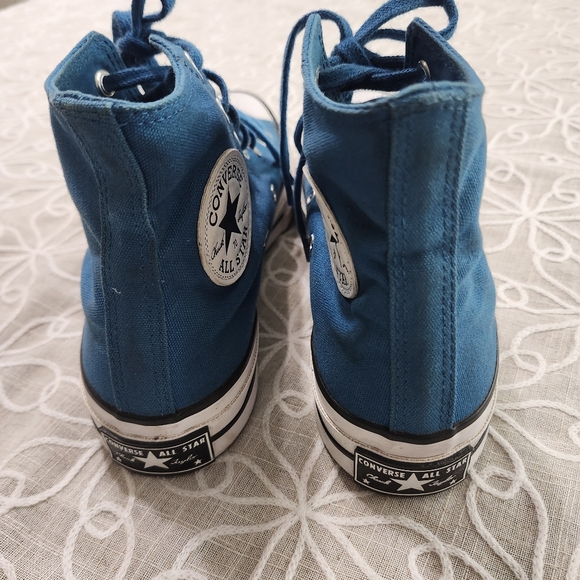 Converse All Star Teal/Blue High-Top Sneakers Women's Size 7 - Picture 5 of 12